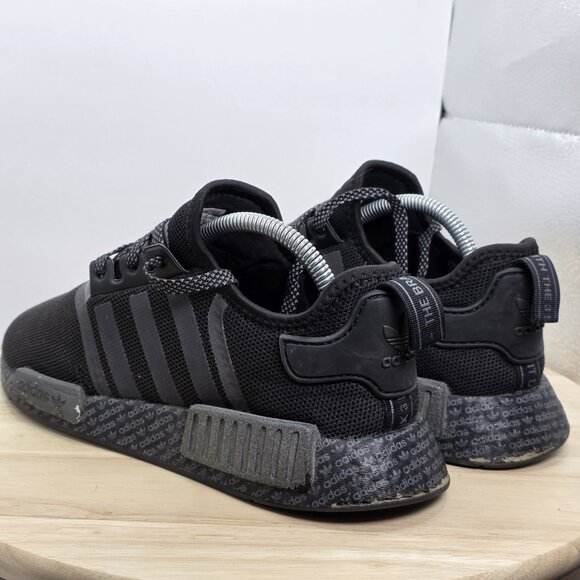 Adidas NMD R1 Print Boost Black Size 8 Sneakers Shoes FV6989 - Picture 7 of 11